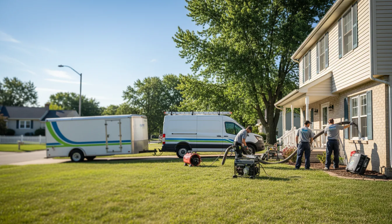 Flooded Basement Restoration And Cleanup With Repair in East Lansing, MI near me